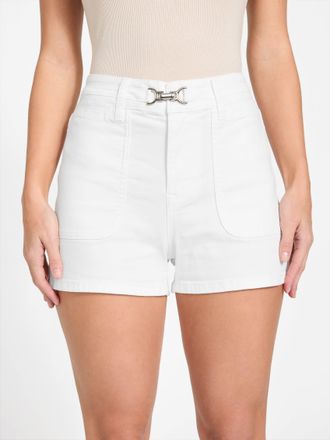 Guess Dahlia High-Rise Denim Shorts