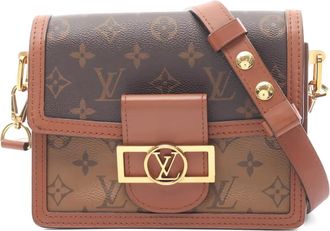 Louis Vuitton Borsa a spalla Dauphine mini con monogramma 2019 - Marrone