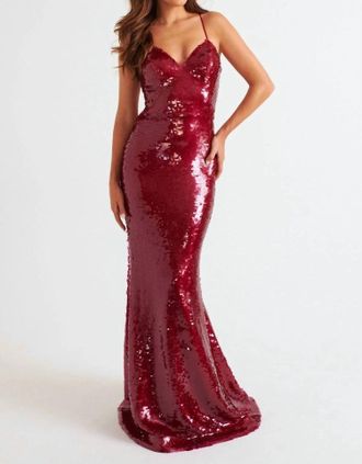 Faviana Prom Dress In Raspberry