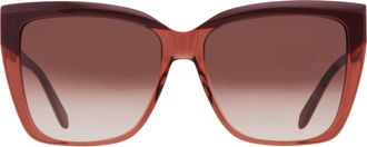 Ferragamo Brown Gradient Cat Eye Ladies Sunglasses SF1102S 619 58