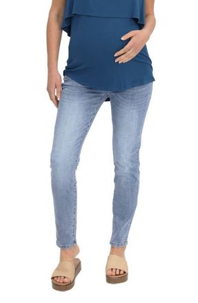 Angel Maternity Skinny Maternity Jeans in Light Blue at Nordstrom, Size X-Large