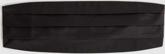 Reiss Black Silk Grosgrain Cummerbund, One Size
