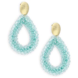 Lott. Gioielli Lott. Gioielli, Accessoires, Dames, Blauw, ONE Size, Blauwe Druppeloorbellen voor Vrouwen