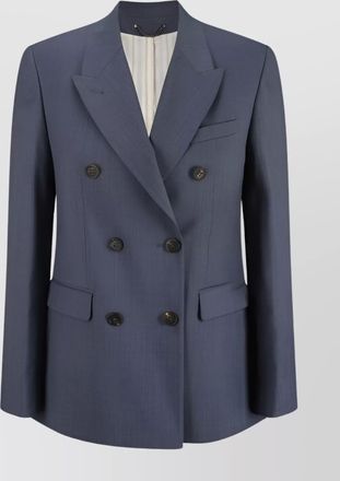 Golden Goose peak lapel wool blazer jacket