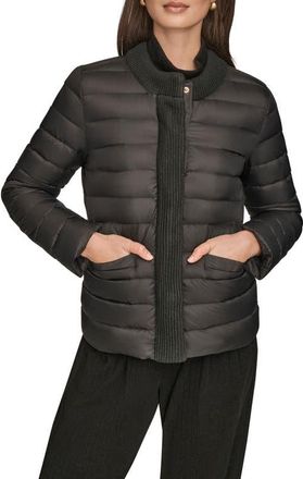 DKNY Nylon Down Jacket in Black at Nordstrom, Size X-Large
