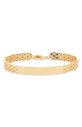 The M Jewelers NY The Engraveable ID Bracelet in Gold at Nordstrom