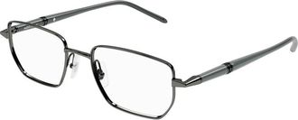 Montblanc Stijlvolle Grijze Transparante Bril - Heren - Brillen - Grijs - 54 MM - Accessoires