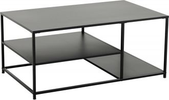 Global Interiors Couchtisch Steel Now mit 2 Ablagefächern 100 x 60 cm