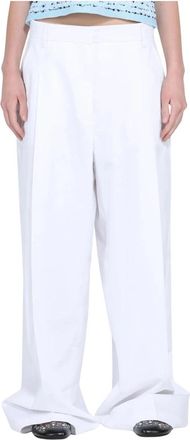N&deg;21 Wijde Broek - Dames - Wijde Broeken - Wit - S - Broeken