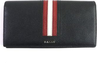 Bally Taliro Black Leather Long Wallet (Bi-Fold) (Pre-Owned)