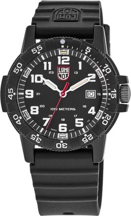 Luminox Sea Series Sea Turtle Black Dial Silicone Strap Mens Watch XS.0321.L