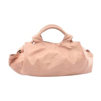 Loewe Pre-owned Nappa Aire Leren Handtas - Dames - Pre-owned - Roze - Maat: ONE Size Leer