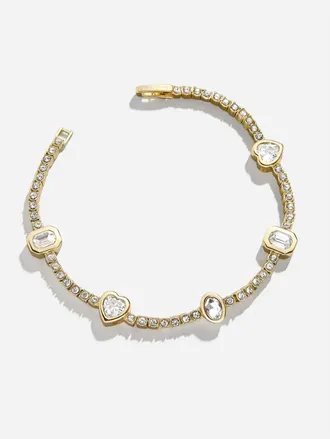 BaubleBar Womens Galia Tennis Bracelet In Gold