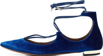 Aquazzura Ballerine Christy a punta Pre-owned - Blu