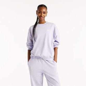 New Balance Sport Essentials - Felpa girocollo in spugna viola fum&eacute;