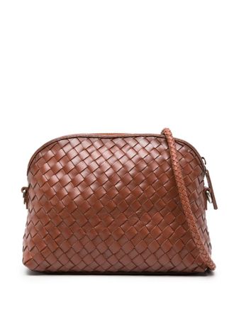 Dragon Diffusion Chunky Fellini leather shoulder bag - Brown