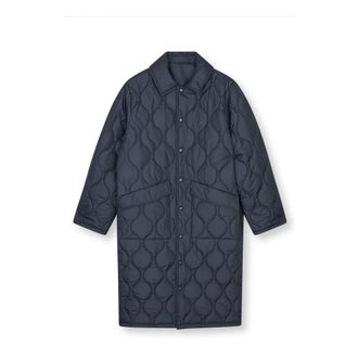 Mads Norgaard Parkas, female, Blue, XS, Quilted Jacket Parisian Night