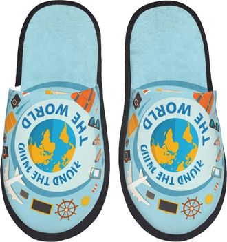 Generic Slippers Travelling On Airplane Soft House Slippers Cozy Anti-Slide Slipper For Room Ladies Spa L