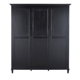 Maisons du monde Armario de 3 puertas negro 179