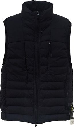 Stone Island Seamless Tunnel Nylon Down Gilet with High Collar