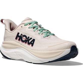 Hoka One One Womens Skyflow Running Shoes In Rose Cream