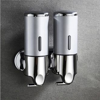 OEM Dispensador De Ducha Mural Con 2 Compartimentos Y Estante De Almacenamiento: Contiene Champ&uacute;, Jab&oacute;n, Acondicionador Y Gel De Ducha, Ideal Para Ba&ntilde;o, C