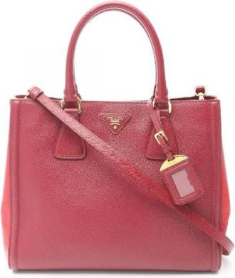Prada Pre-owned Handbags, female, Red, Size: ONE SIZE Pre-owned Leather prada-bags