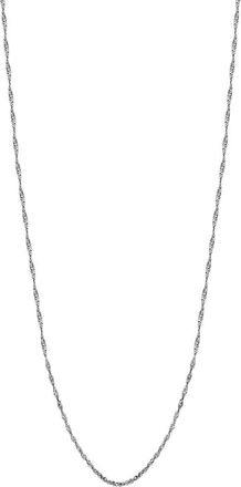 Bony Levy 14K White Gold Singapore Chain Necklace at Nordstrom, Size 18