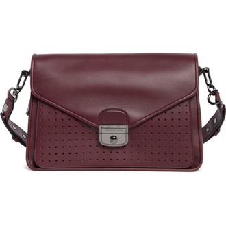 Longchamp Mademoiselle Perforated Shoulder Bag in Brandy at Nordstrom Rack