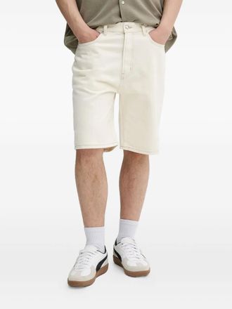 HUGO BOSS Shorts denim con applicazione - Toni neutri