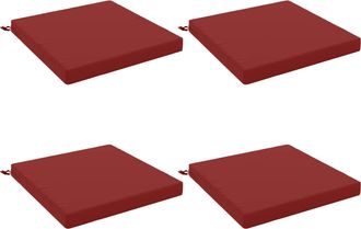 vidaXL Cojines De Asiento De 4 Piezas Soest 4 Uds. 100% Poli&eacute;ster Vidaxl