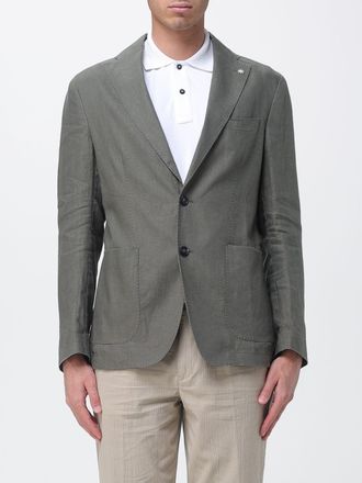 Manuel Ritz Blazer a monopetto in lino Manuel Ritz