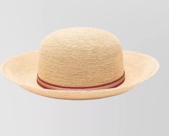 Borsalino colombia straw hat wide brim band
