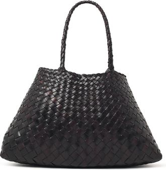 Dragon Diffusion Santa Croce Big Dark Brown Leather Bag