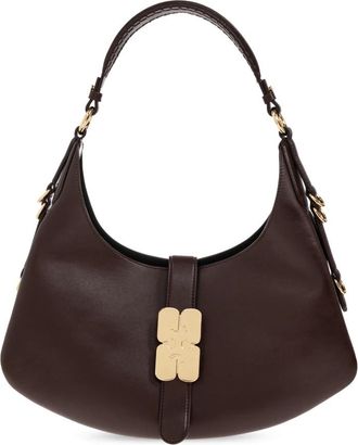 Ganni Tassen, Dames, Rood, ONE Size, Leer, Small Kat Bag