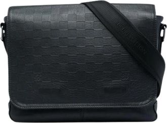 Louis Vuitton Pre-owned District PM Cross Body Bag - Heren - Vintage Schoudertas - Zwart - ONE Size - Leer - Vintage
