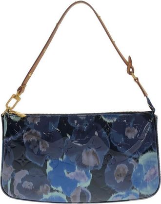 Louis Vuitton Grand Blue Leather Pochette Pouch (Pre-Owned)