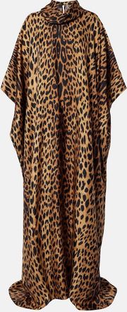 Gucci Leopard-print silk maxi dress