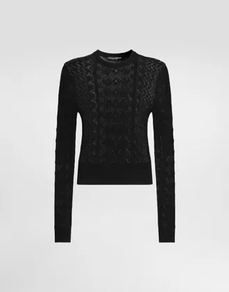 Dolce & Gabbana Lace Pullover - Woman Sweaters And Cardigans Black 40