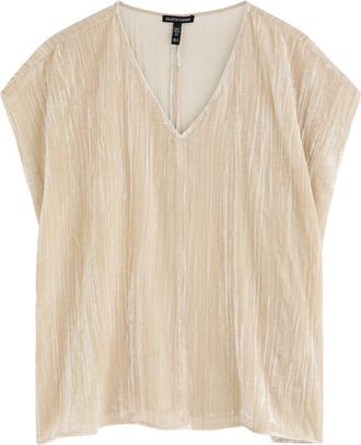 Eileen Fisher Eileen Fisher Velvet top - Cream - S (UK 10-12 / M)