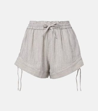 Isabel Marant Shorts Thaliany in cotone a righe