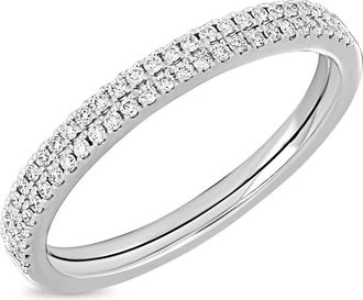 Bony Levy Diamond Stacking Ring in 18K White Gold at Nordstrom Rack, Size 7