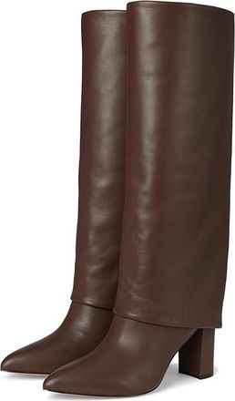 Marc Fisher Leina Womens Boots Dark Brown Leather : 5.5 M