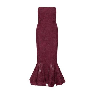 Rotate Flower Mesh Flounce Jurk - Dames - Avondkleed - Rood - S - Polyester - Kleedjes