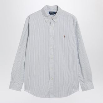 Polo Ralph Lauren Light Blue/White Striped Oxford Shirt Custom-Fit