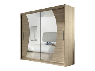 Mirjan24 Armario Closico Pallor Ix, Roble Sonoma, 215x180x58cm, Puertas De Armario: Correderas, N&uacute;mero De Estantes: 5