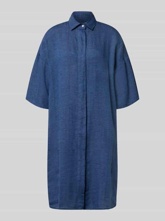 0039 Italy 0039 Italy Leinenkleid aus reinen Leinen Modell Derby in Marine, Gr&ouml;&szlig;e XXL