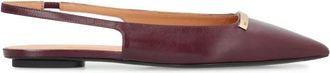 Tod's Ballerinas met spitse neus en slingback - Dames - Ballerinas - Rood - 37 EU - Leer - Schoenen