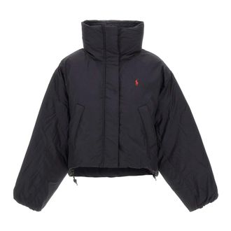 Polo Ralph Lauren Dames, Jassen, Zwart, Maat: M Leer