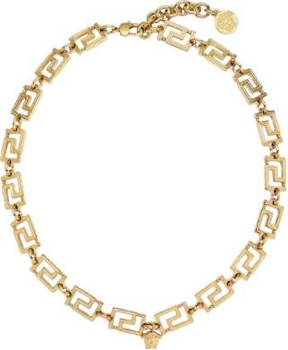 Versace Gold Metal Choker Necklace